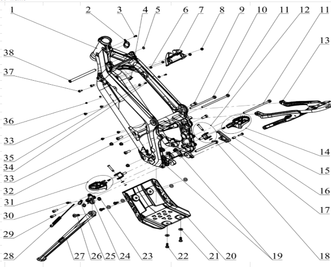 FRAME ASSEMBLY Diagram